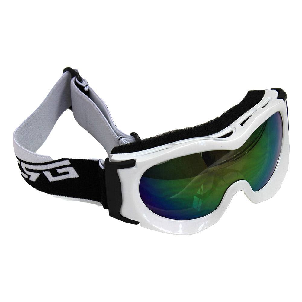 Kids White Goggles Tinted Lens For Outdoor Motor Sports Cycling Skiing Skateboarding - TDRMOTO