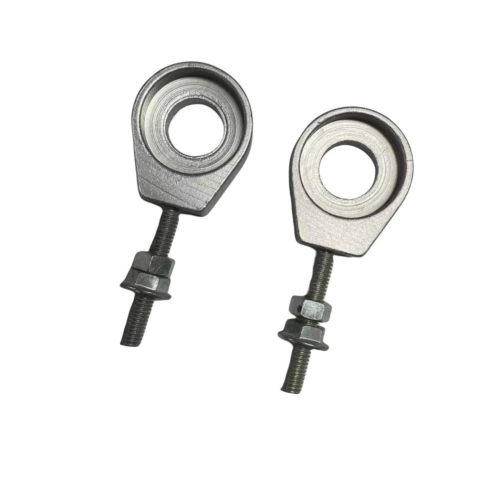 15mm Motorbike Axle Chain Adjuster Tensioner Silver - TDRMOTO