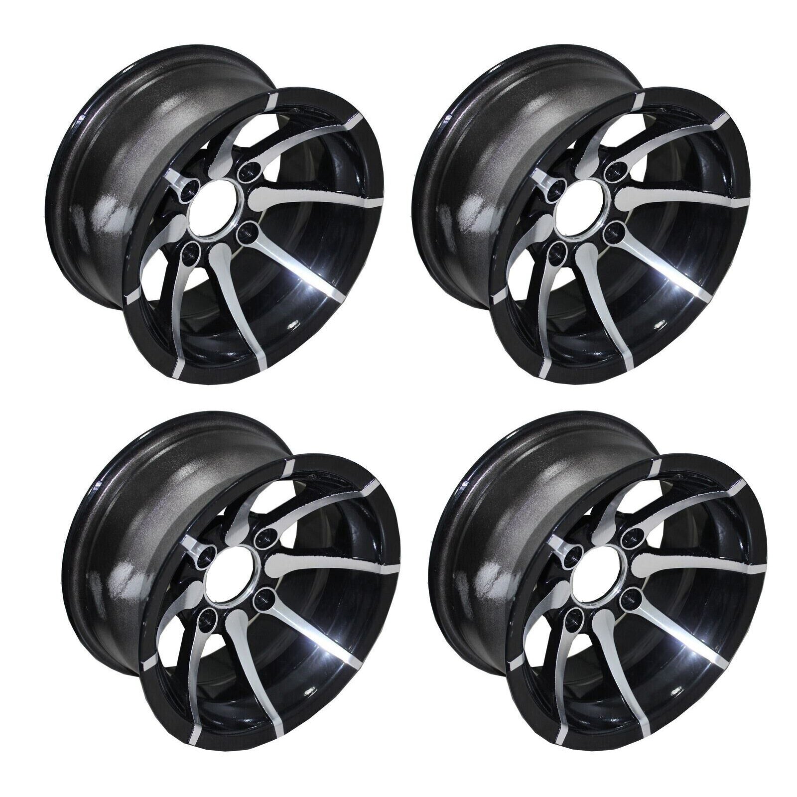 2pcs 25x8-12" & 2pcs 25x10-12" ALLOY Rim For Quad ATV Buggy Off Road Farm Dirt Bike - TDRMOTO