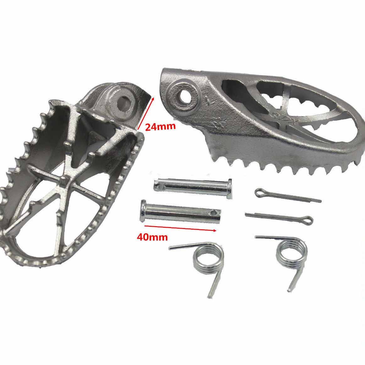 Foot Rest Pegs Steel for Dirt bike Enduro Racing 140 150 250 cc Pit Trail Bike - TDRMOTO