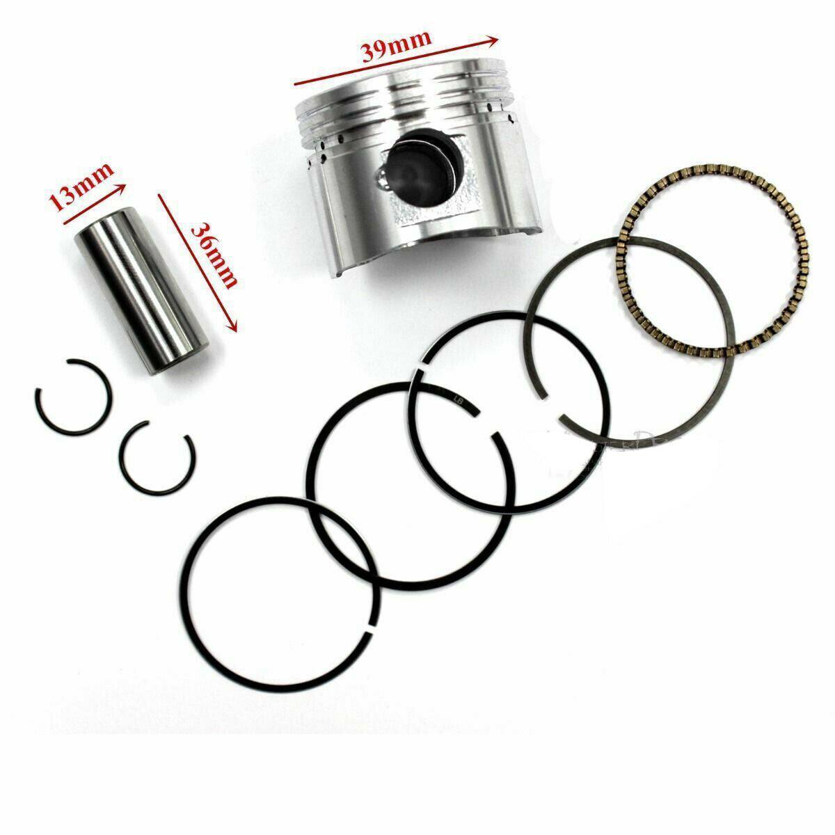 50cc PISTON RING GASKET SET 39mm Pit Dirt bike, Quad, Buggy Kazuma HONDA PITPRO - TDRMOTO