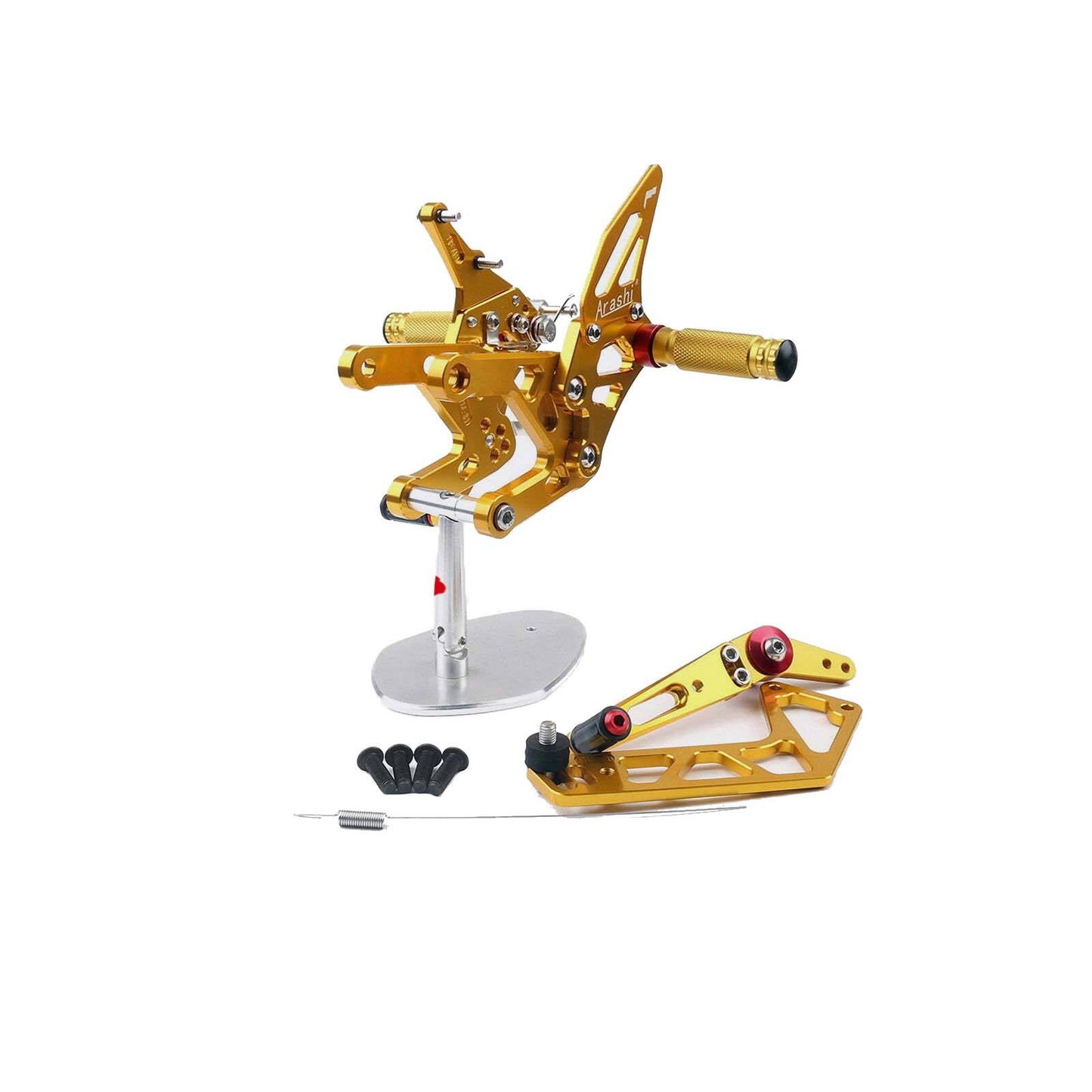 2015 2016 Yamaha YZF R1 GOLD Adjustable Rear Sets Footpegs Rearset - TDRMOTO
