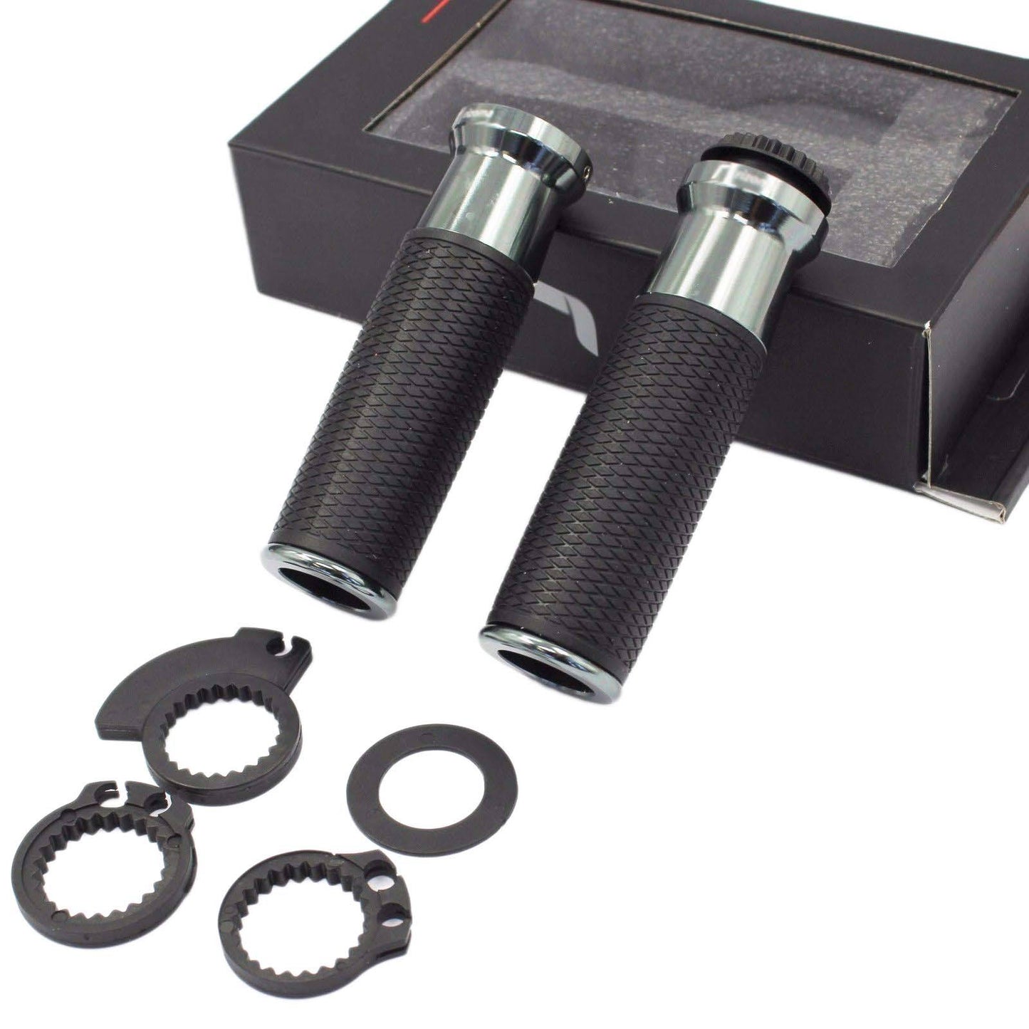 Motorcycle CNC 7/8" 22mm Handlebar Hand Grip 4 Harley Touring Dyna Softail - TDRMOTO