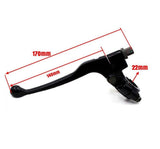 Black Left Hand Clutch Brake Lever Pit Dirt Quad ATV Bike 110/125/150/250CC 22mm - TDRMOTO