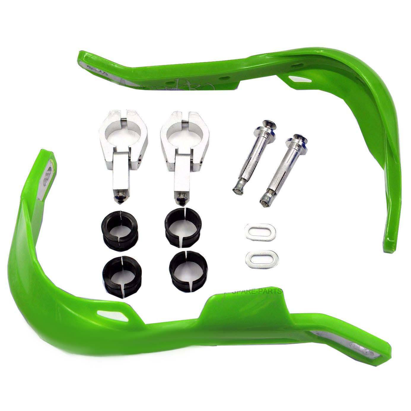 Green Hand Guards Kawasaki KLX125 KLX140 KLX140L KLX150 KLX250 KLX450R KLR650 - TDRMOTO