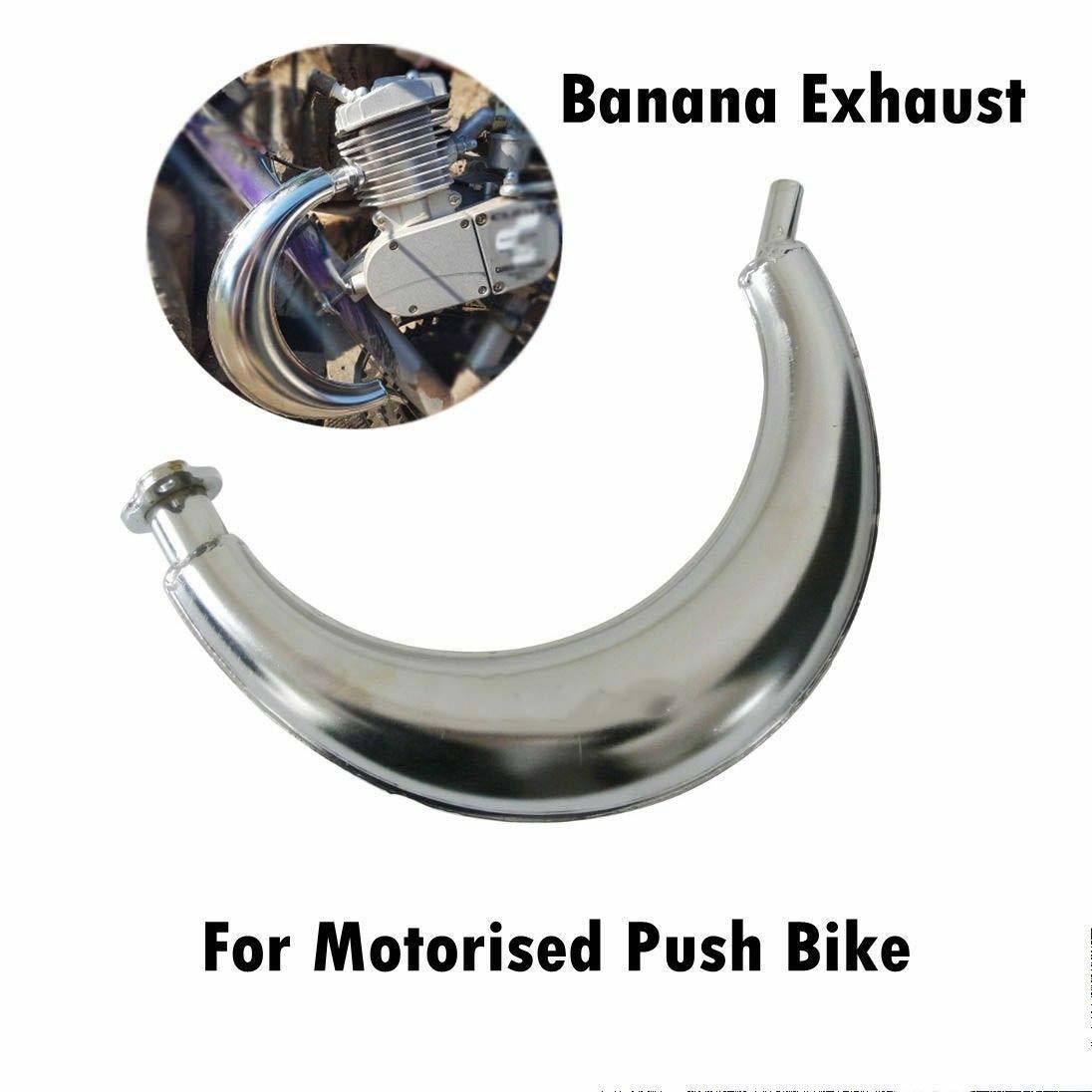 Moon Chamber Muffler for 2 Stroke 49cc 66cc 80cc Engine Kit Motorized Push bike - TDRMOTO