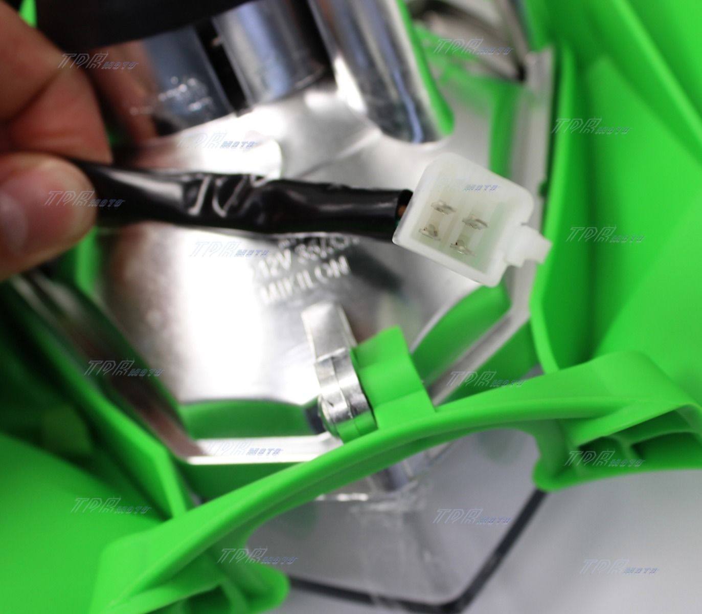 Green Recreation Registration Head Lamp Light Complete Kit For Dirt Bike Motorcycle - TDRMOTO