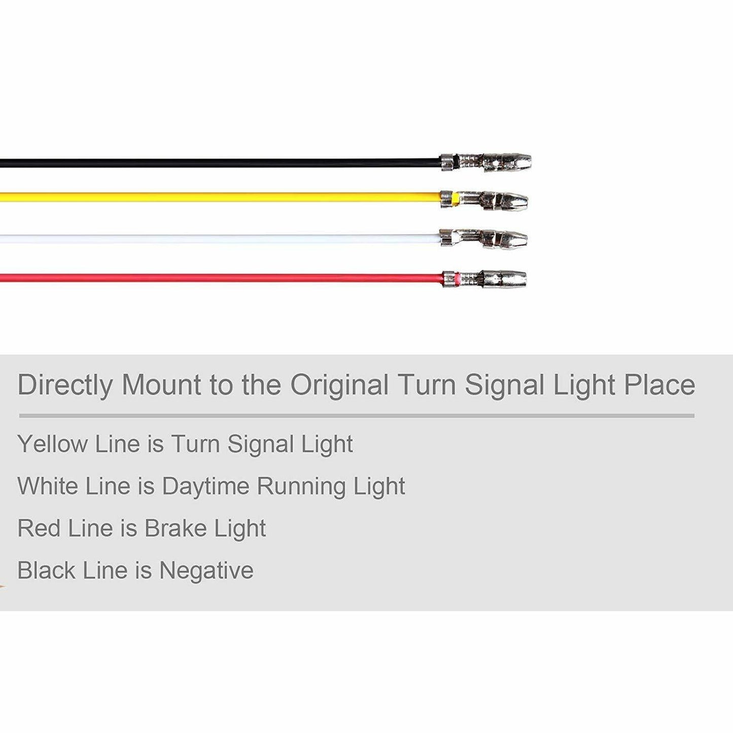 4x Amber Red LED Indicators Blinkers Yamaha MT-09 R1 R6 FZ6R MT-07 Tenere XT660 - TDRMOTO