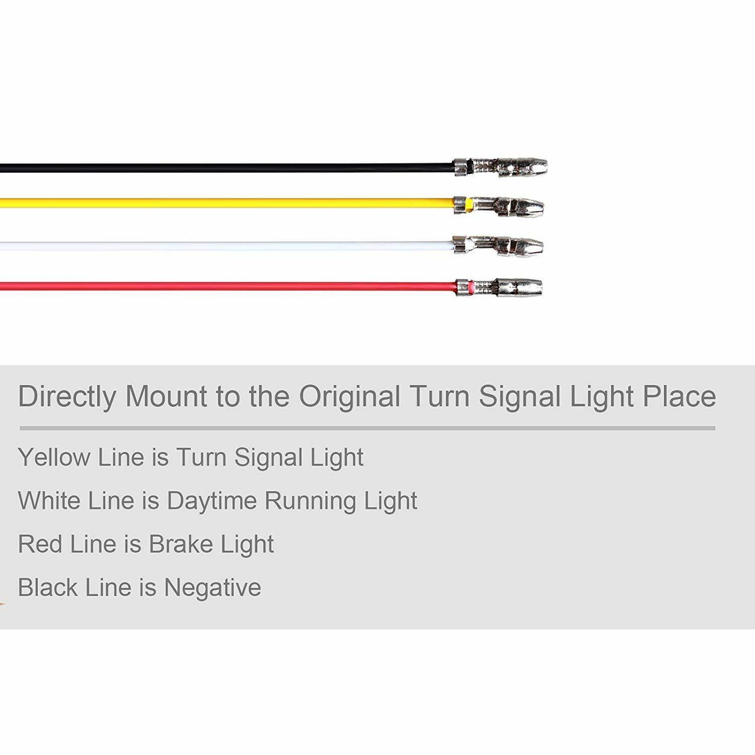 4x Amber Red LED Indicators Blinkers Yamaha MT-09 R1 R6 FZ6R MT-07 Tenere XT660 - TDRMOTO