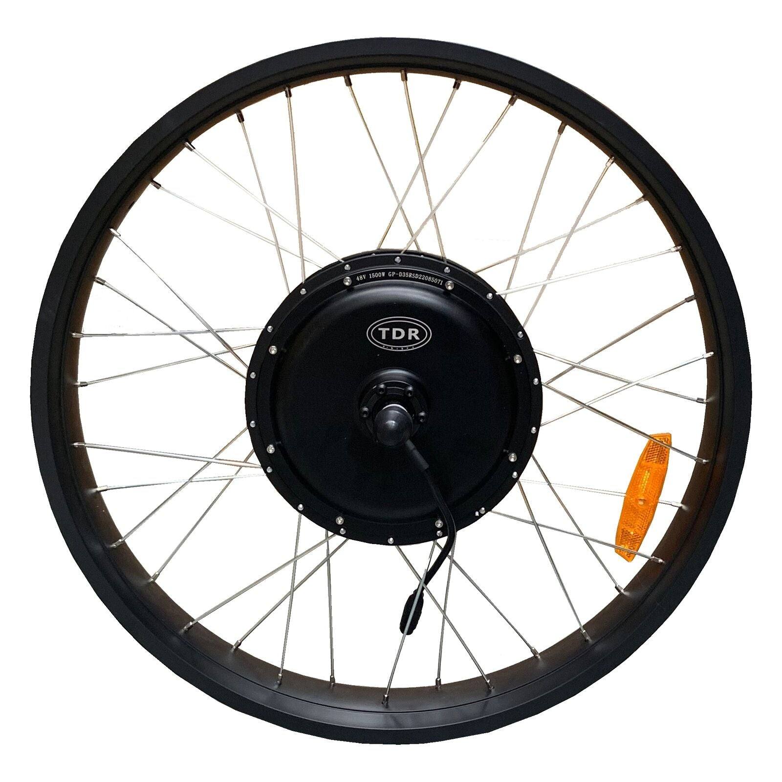 1500W 26" Fat Bike 4.0 Tyre Rear Hub Electric Bike Conversion Kit (Battery & Charger Not Included) - TDRMOTO