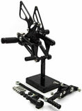 Black Rearset Foot Pegs Rear Set For Triumph DAYTONA 675/STREET TRIPLE 2006-2012 - TDRMOTO