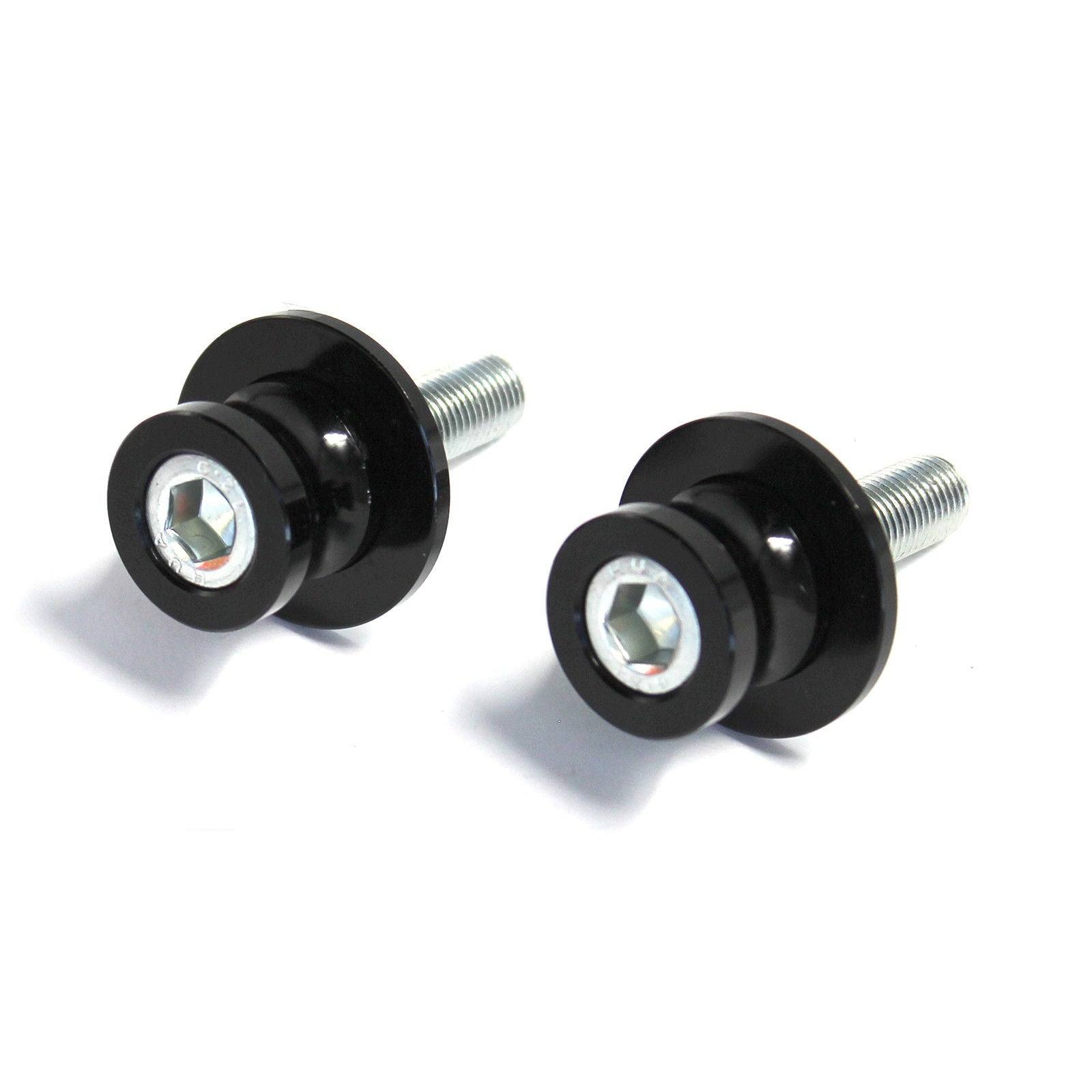 6 MM Rear Swingarm Motorcycle Spool Sliders Swing Arm Stand Bobbins BLACK AU - TDRMOTO
