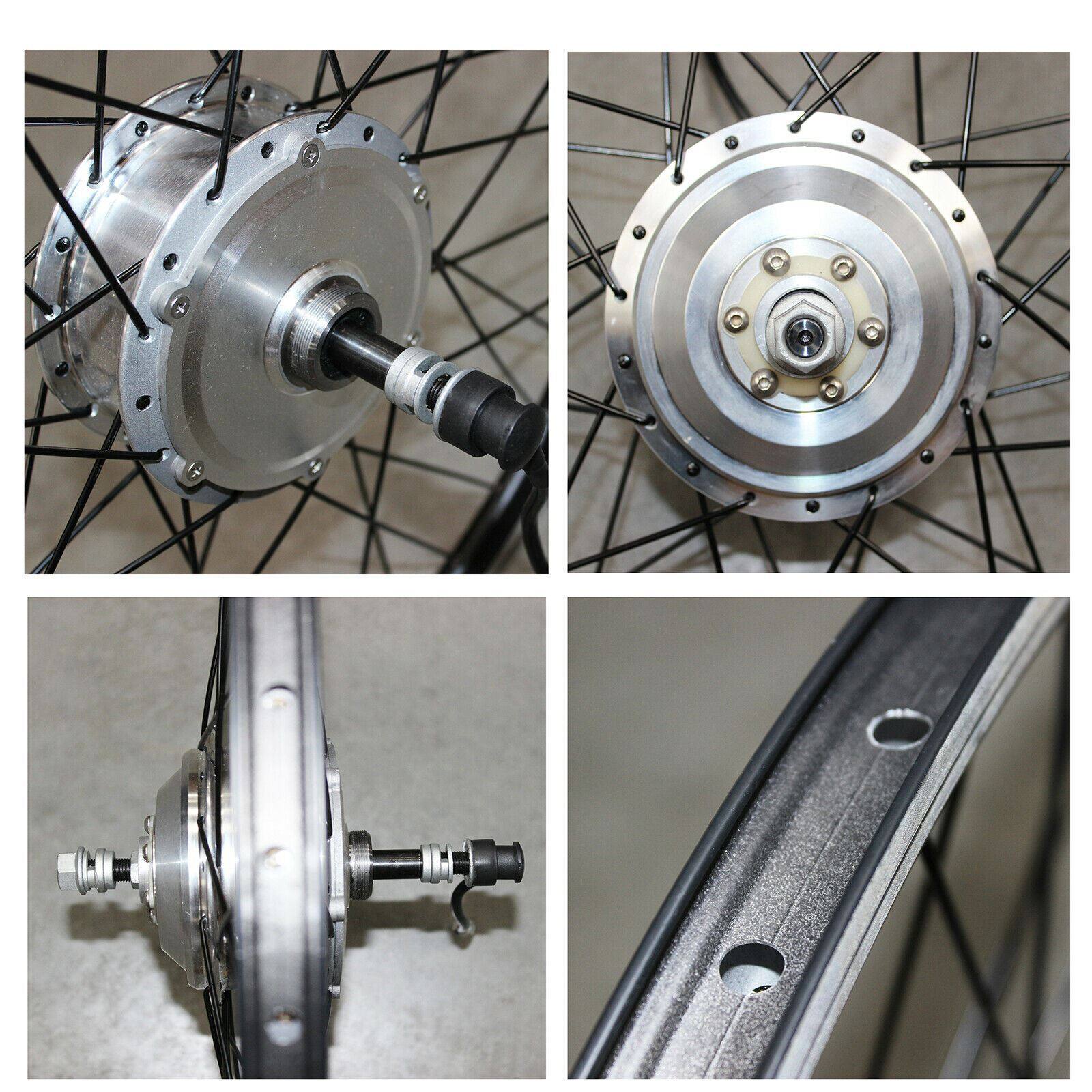 26" 250W 36V Electric Bike Rear Hub Brushless Gear Motor Rear Motor Wheel eBike - TDRMOTO