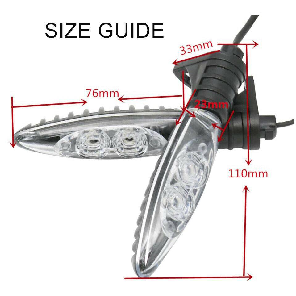 Black Motorcycle LED Turn Signal Indicator for BMW R1200 F800 F650GS F700GS - TDRMOTO