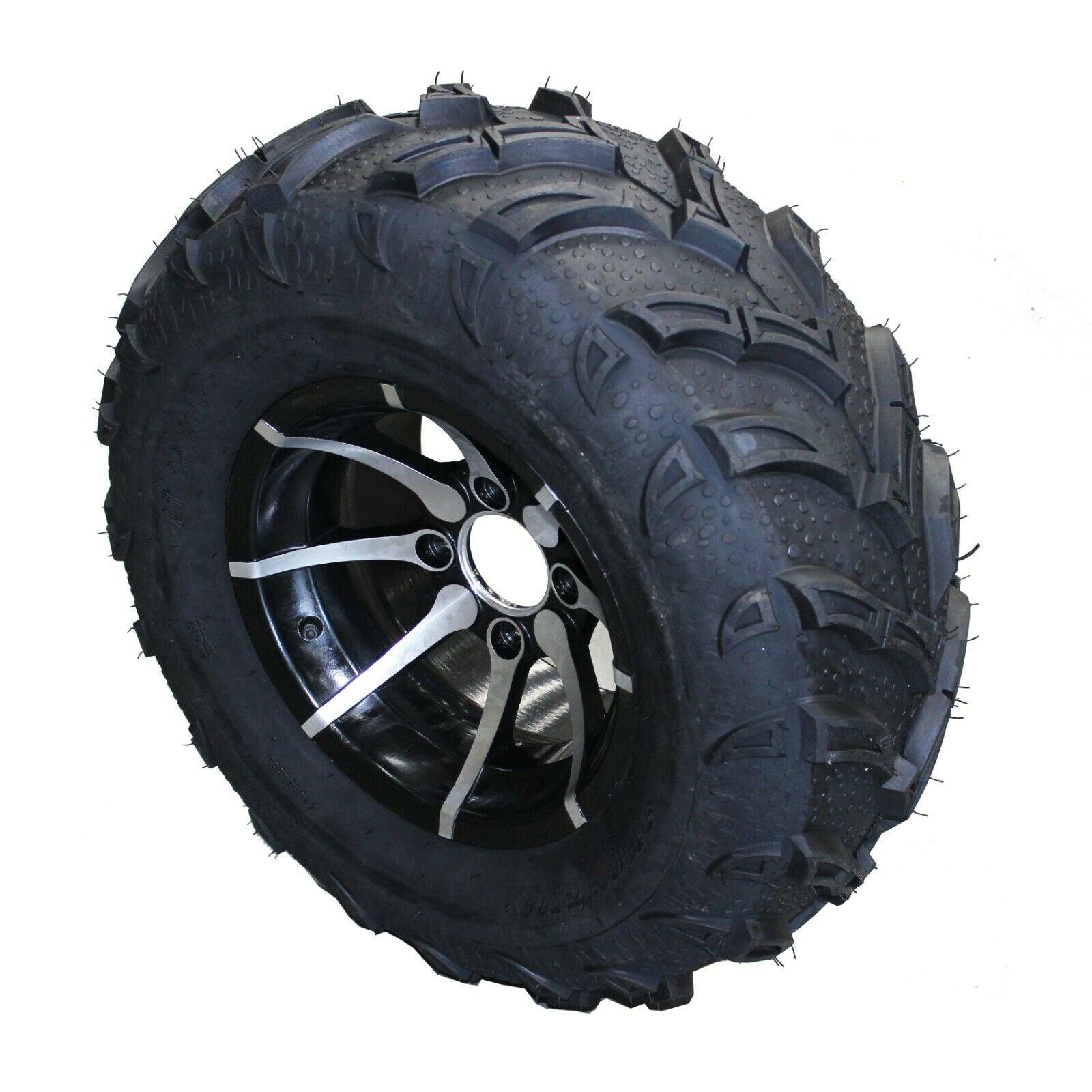 25 X 10 - 12" Front Alloy Wheel Rim Tyre Tire For Quad Dirt Bike ATV Buggy - TDRMOTO
