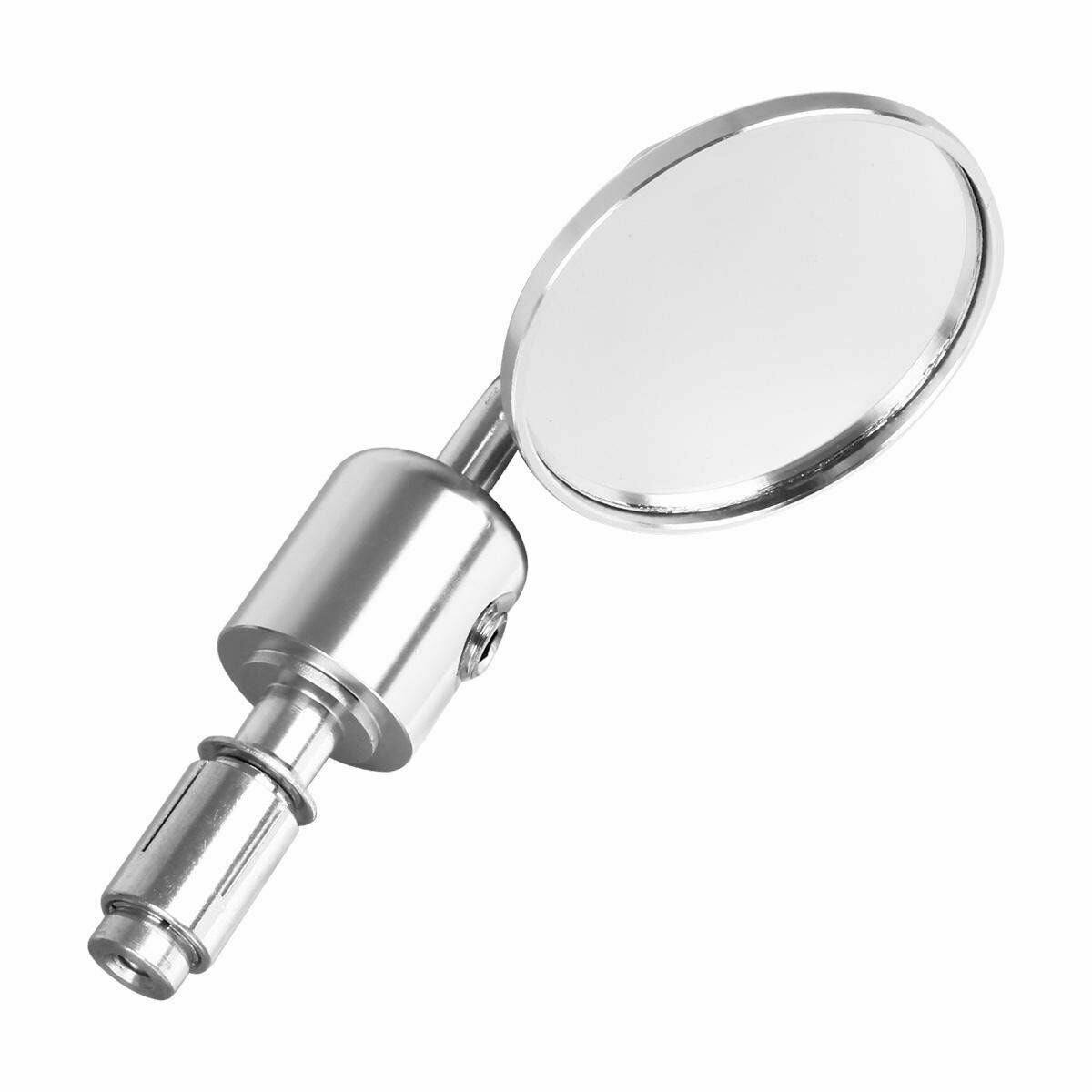 Silver CNC 7/8" Handle Bar End Rear-view Mirror Universal Fit - TDRMOTO