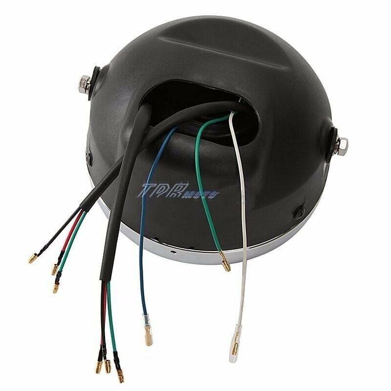 For Harley Bobber/Chopper/Touring/Custom Headlight Head Lamp With LED Signals - TDRMOTO