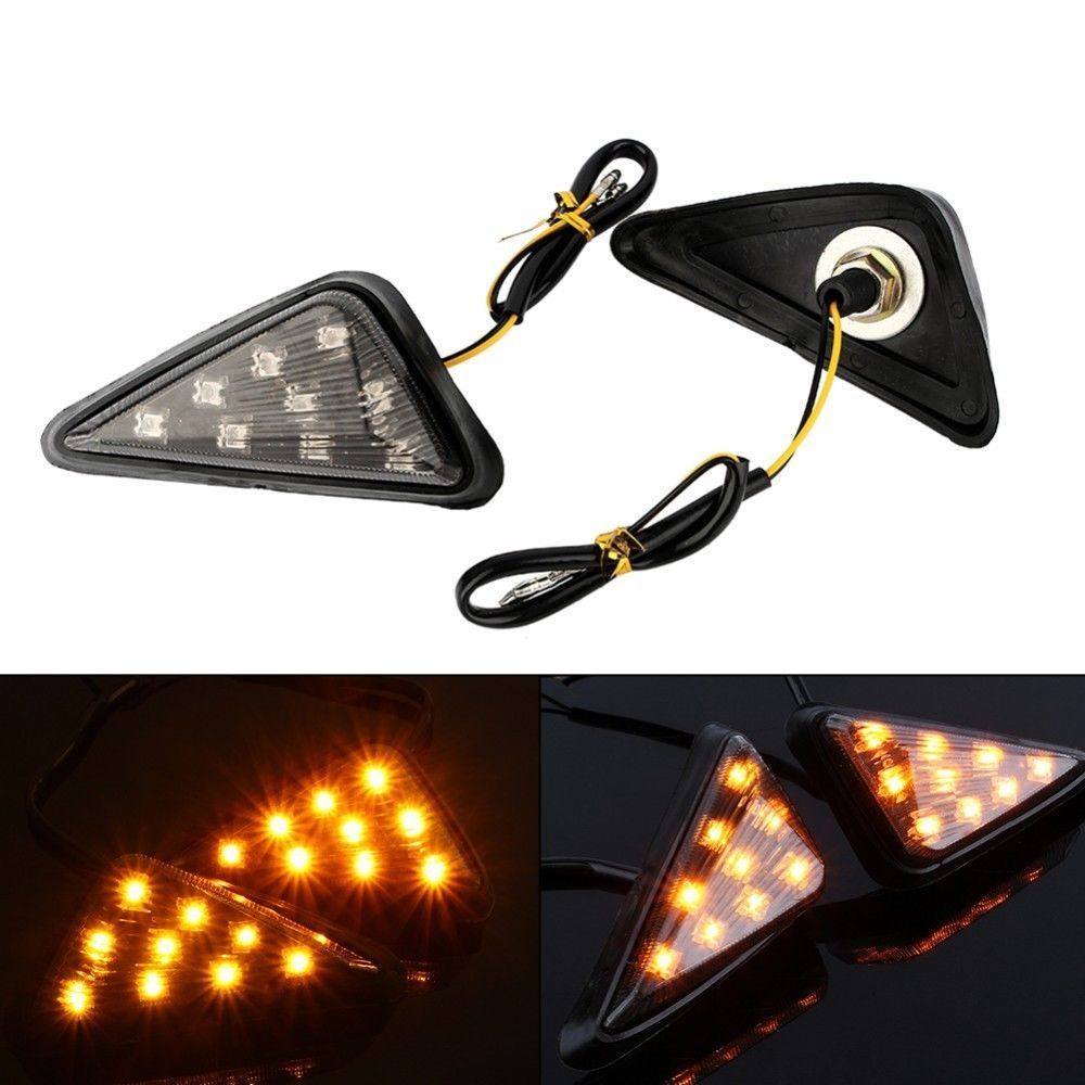 Motorcycle LED Turn Signals LED Lights Indicators Flashers For Yamaha R1 R6 R3 - TDRMOTO