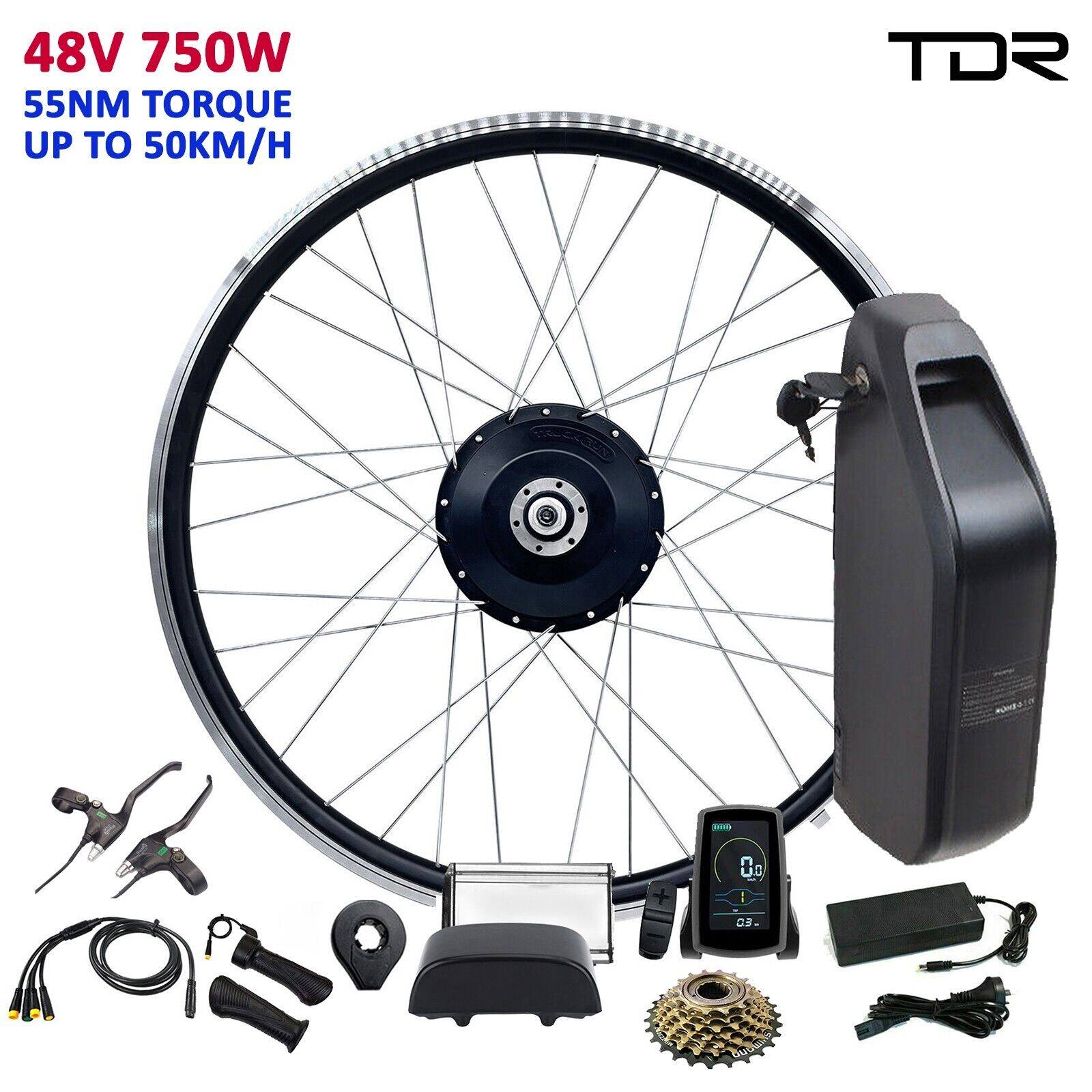 750W 26" Rear Hub 48V 15Ah Battery Electric Bike Conversion Kit - TDRMOTO