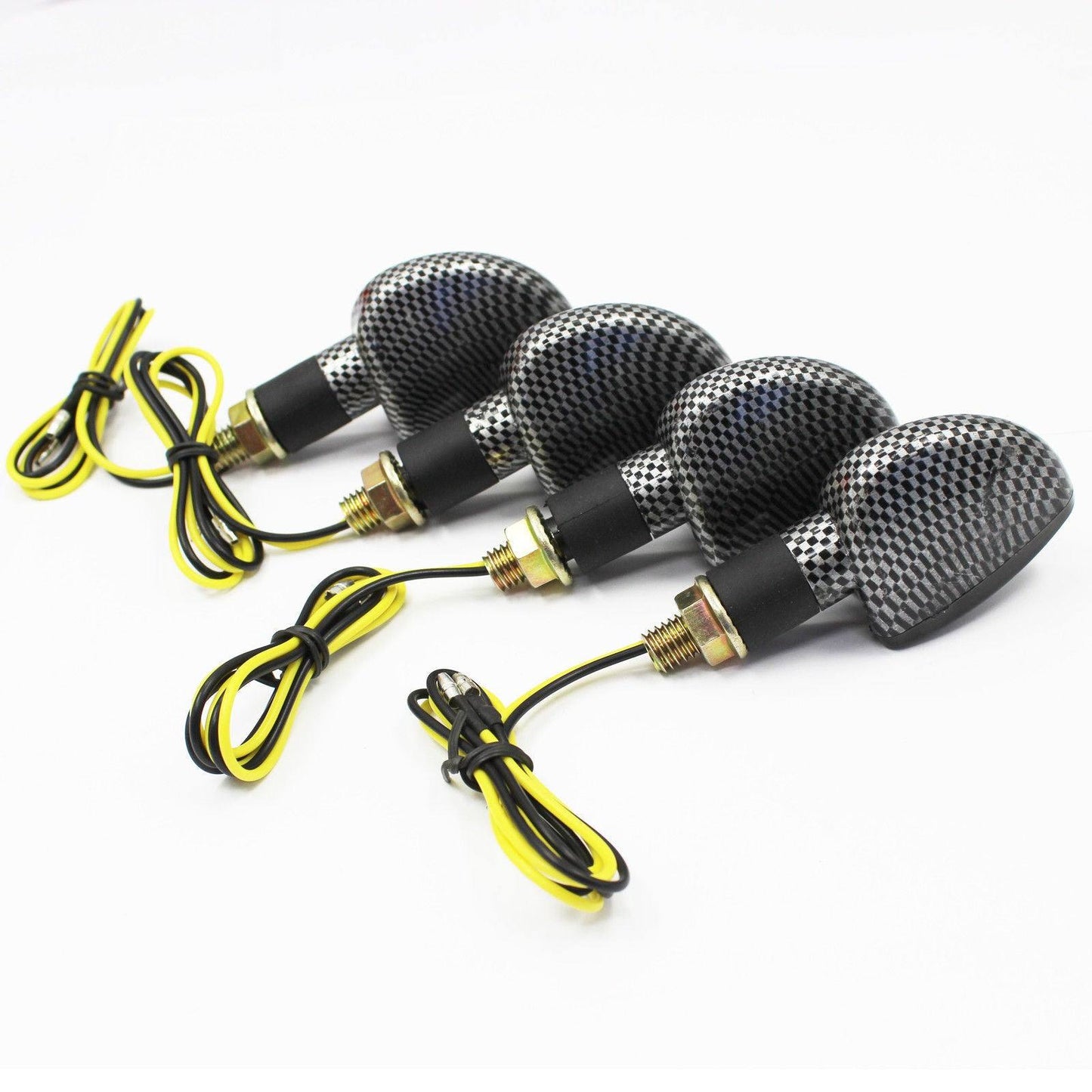 4x Carbon LED Turn Signal Indicators Blinker Amer Lights For KTM 525 EXC Racing - TDRMOTO