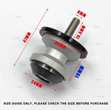 Universal Orange 6mm Motorcycle Bike Aluminum CNC Swingarm Sliders 6mm Spools - TDRMOTO