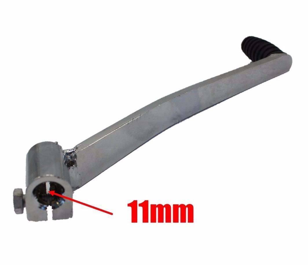 NEW 11mm Chrome Gear Lever Shifter Handle 110c 125cc PIT PRO QUAD DIRT BIKE ATV - TDRMOTO