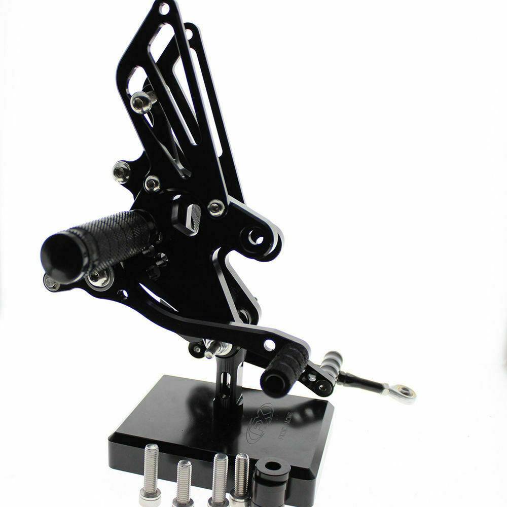 Black CNC Rearset Foot pegs Rear set Fits Kawasaki Ninja 250R 2008-2012 - TDRMOTO