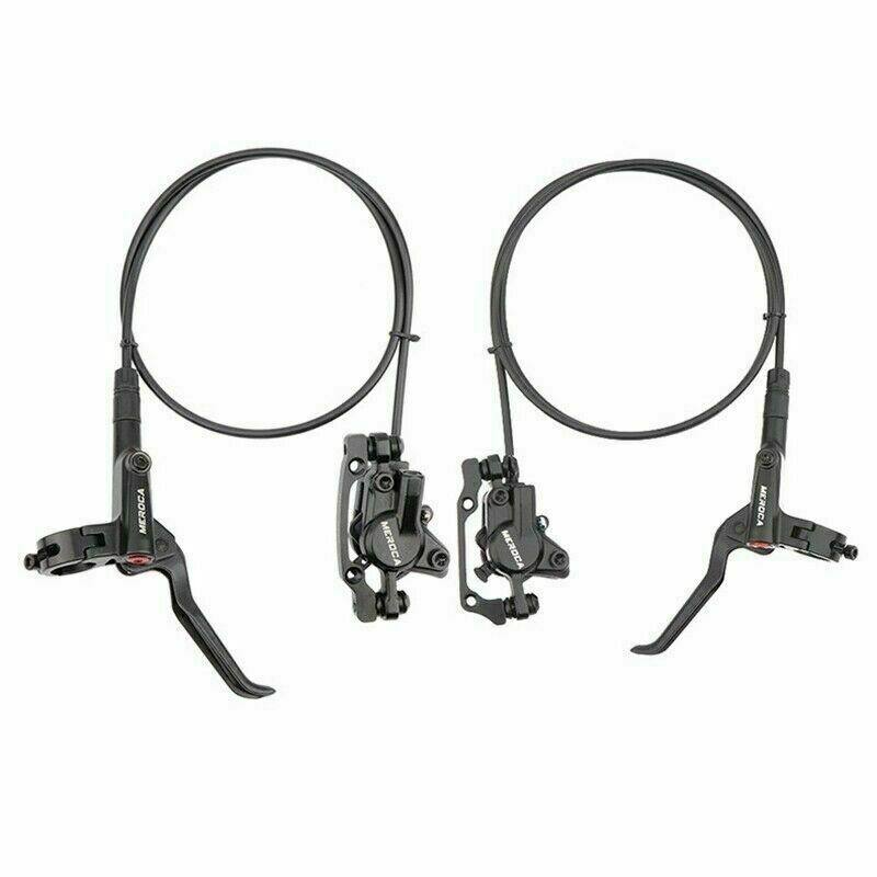 MTB Mountain Bike Hydraulic Disc Brake Levers Caliper Front Rear Set Black - TDRMOTO