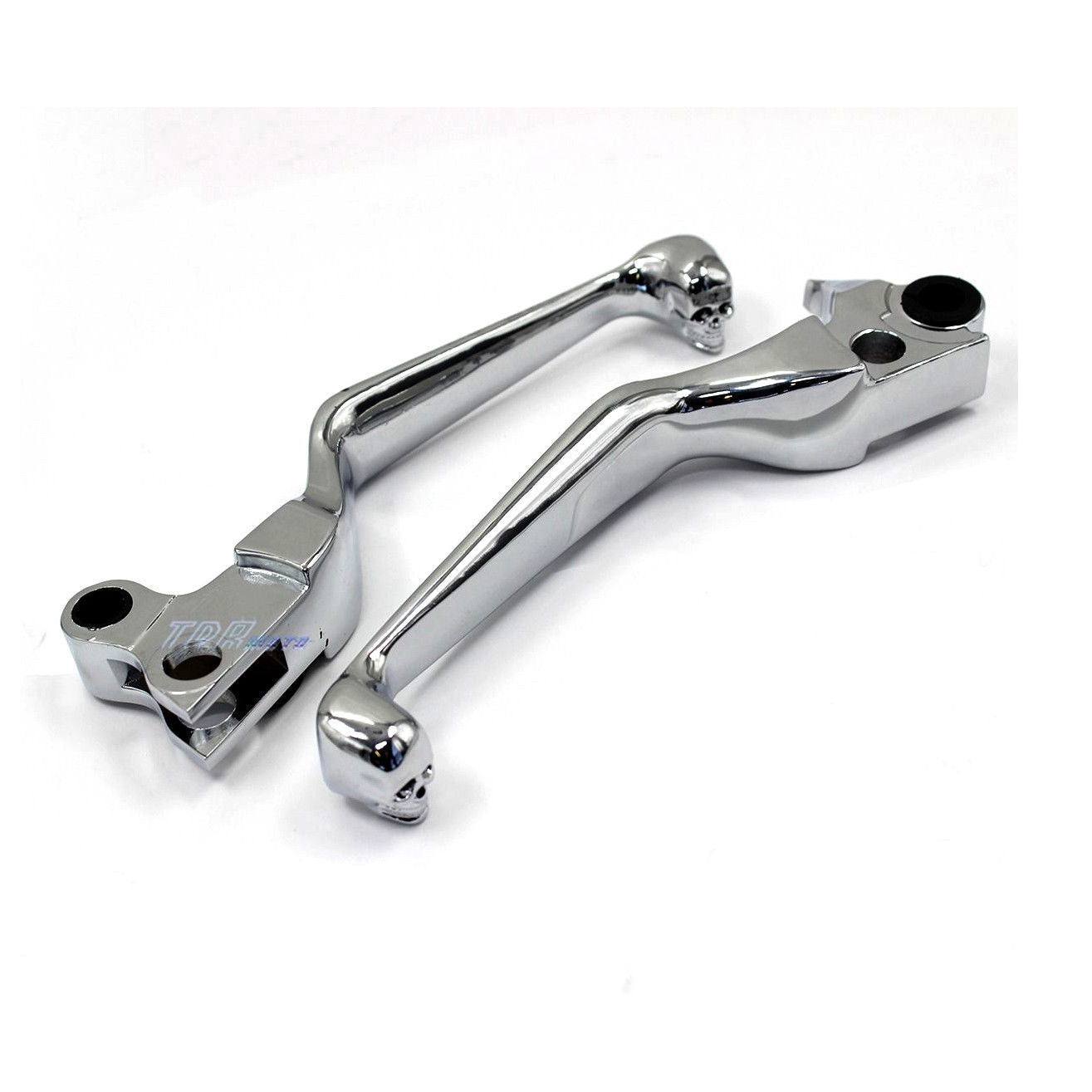 Clutch Brake Chrome Lever Levers for Harley Davidson Softail Sportster Dyna - TDRMOTO