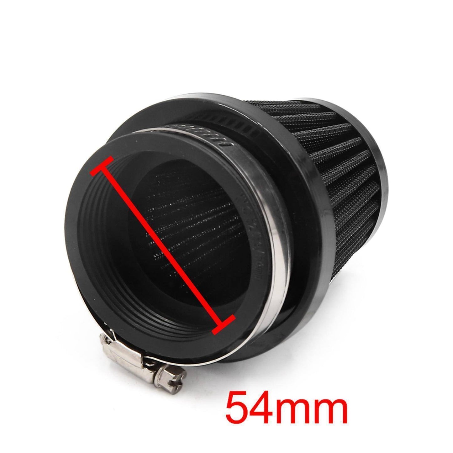 54mm 53 55mm Motorcycle Air Filter Engine Intake Air Dust Dirt Cleaner Universal - TDRMOTO