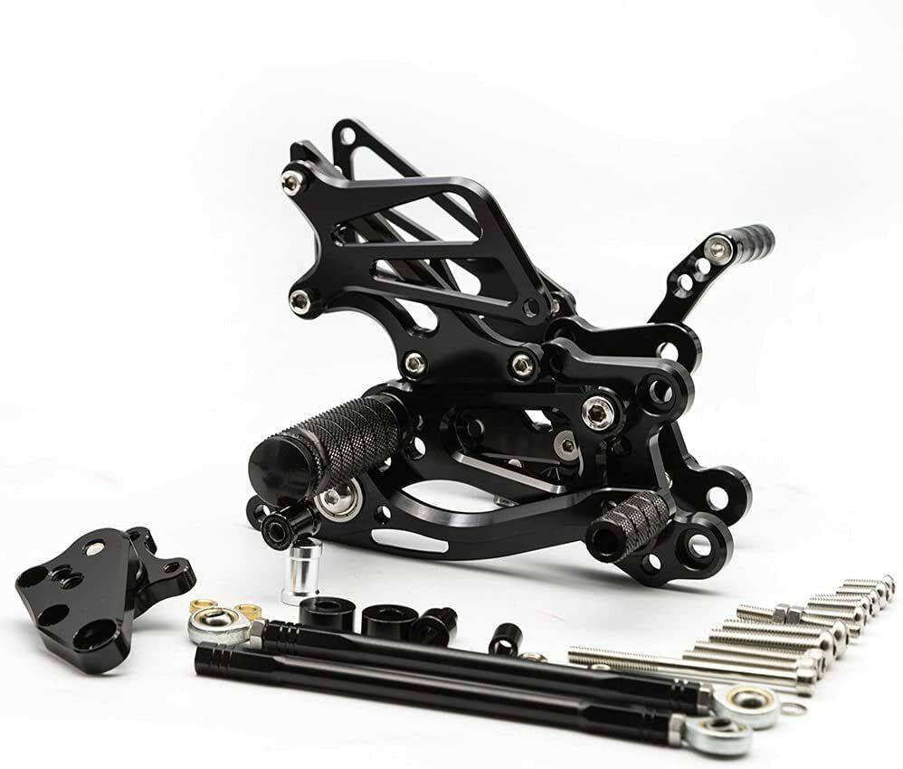 Black Rearset Foot pegs Rear set For Honda CBR 600 RR 2007-2008 07 08 - TDRMOTO