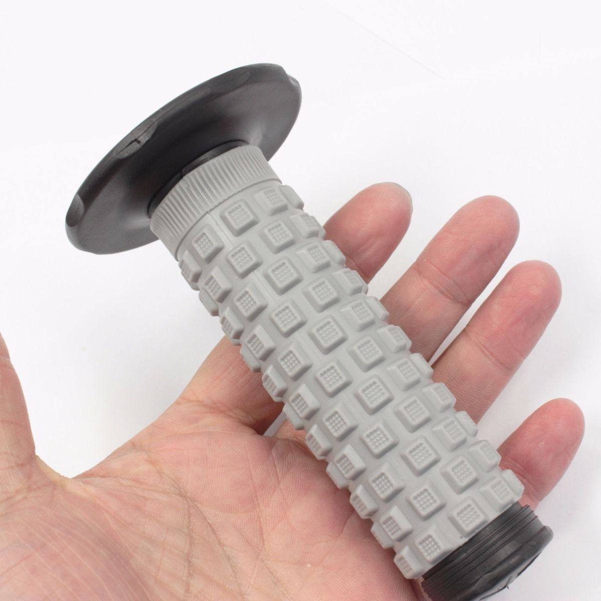 Grey Black Motorcycle Motocross Rubber Hand grips Dirtbike Enduro Pro Grip AU - TDRMOTO