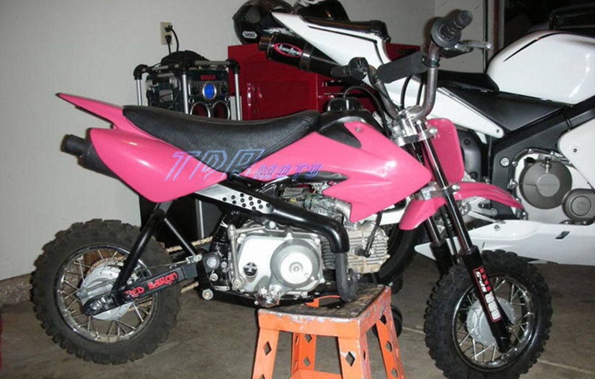 CRF50 Pink Plastics Fairing Fender Kit For Honda CRF50 Style Dirt Bikes - TDRMOTO