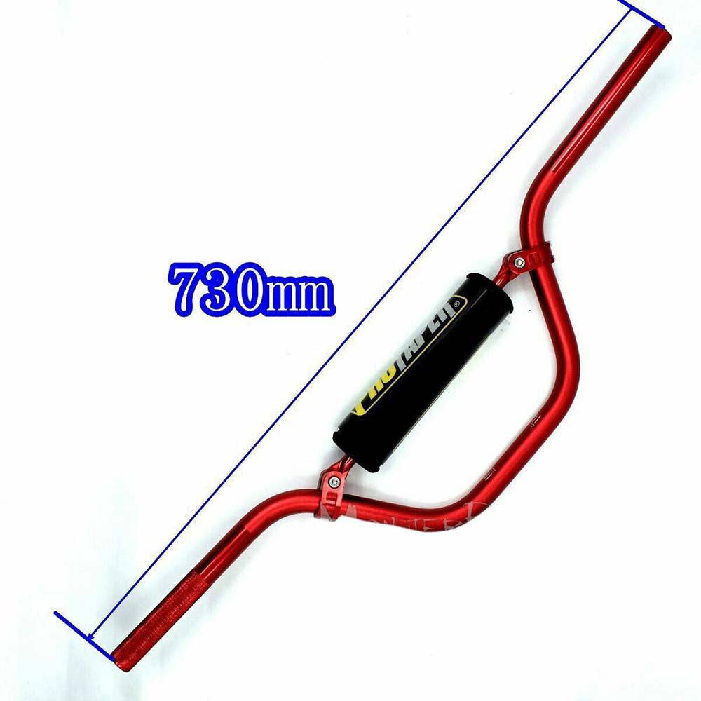 22mm 7/8" Universal Fit Red Handlebar For Dirt Bike ATV Quad - TDRMOTO