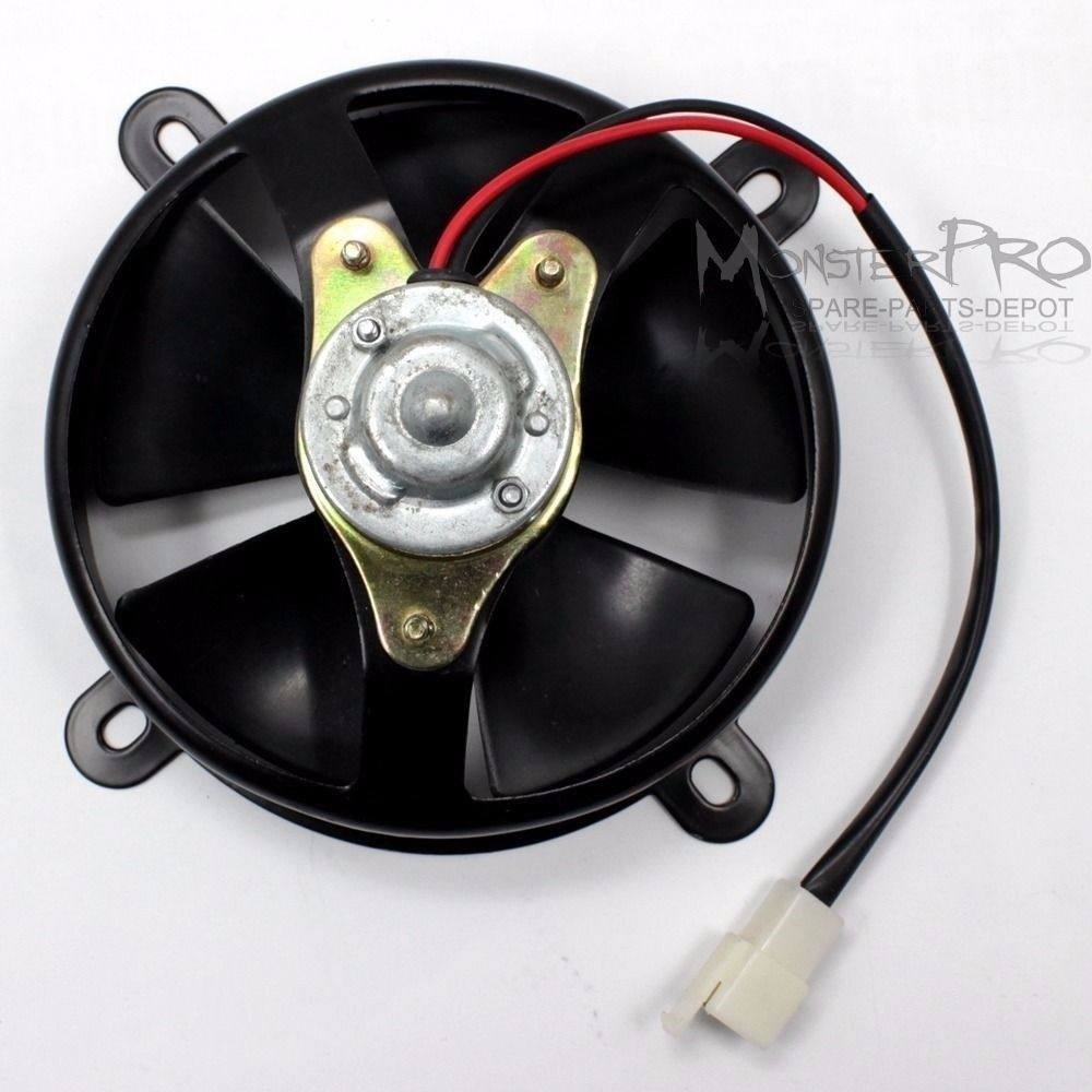 12V 6 inch thermo Radiator COOLING FAN fan Pit Trial dirt bike atv Quad Buggy - TDRMOTO