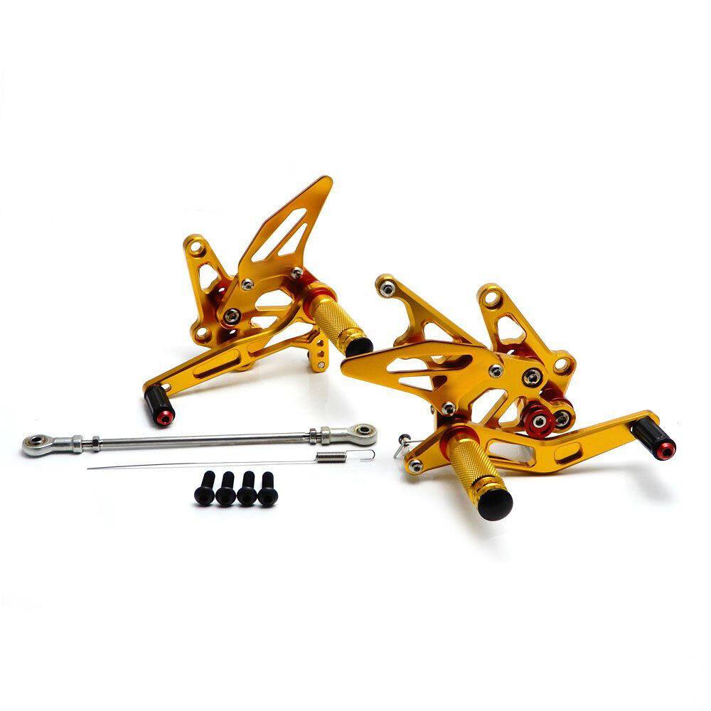 Gold Rearset Footrest For Suzuki GSXR 1300 2008 - 2017 Footpeg 09 10 11 12 13 - TDRMOTO