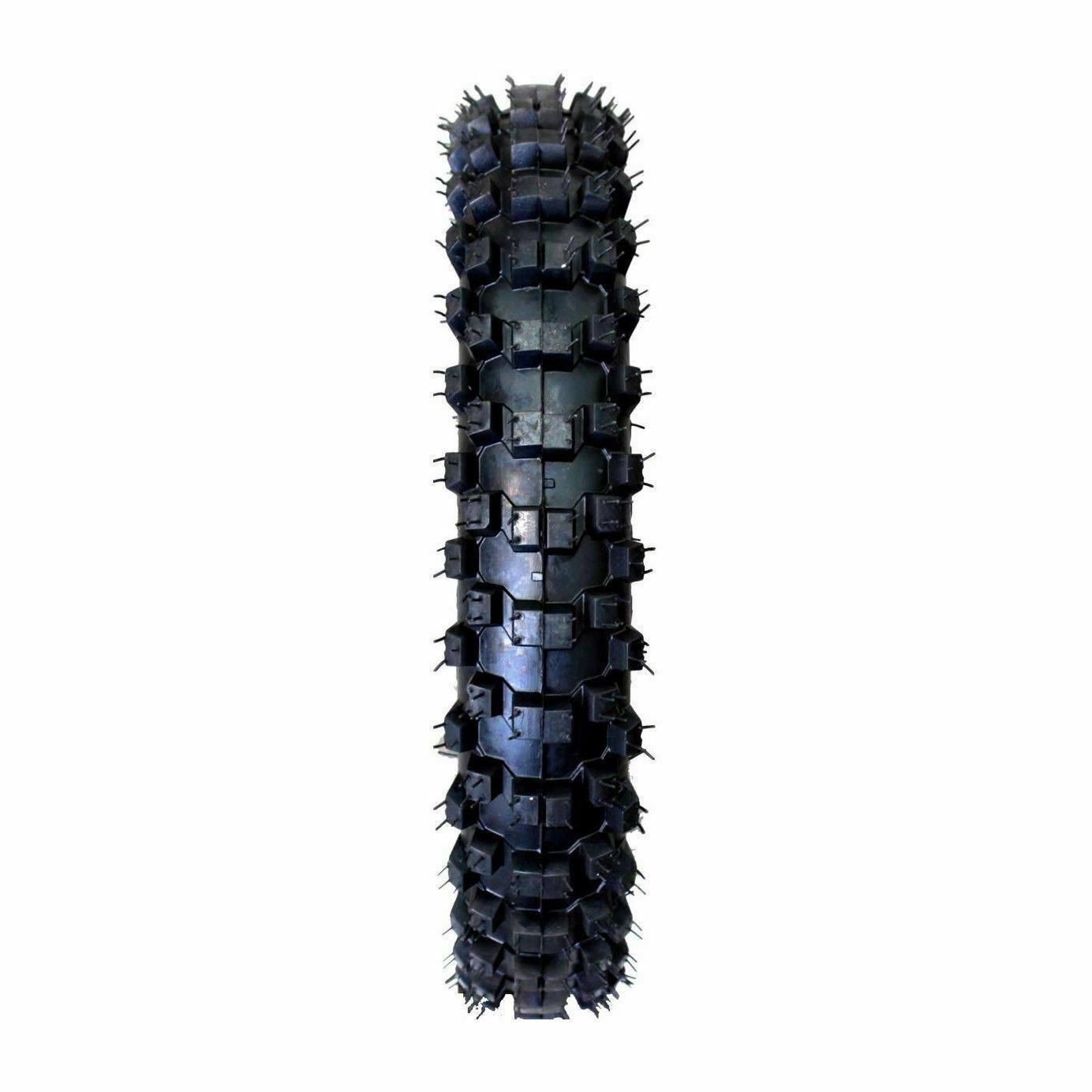 80/100-12" 3.00-12" Inch Rear Knobby Tyre Tire + Tube PIT PRO Trail Dirt Bike - TDRMOTO