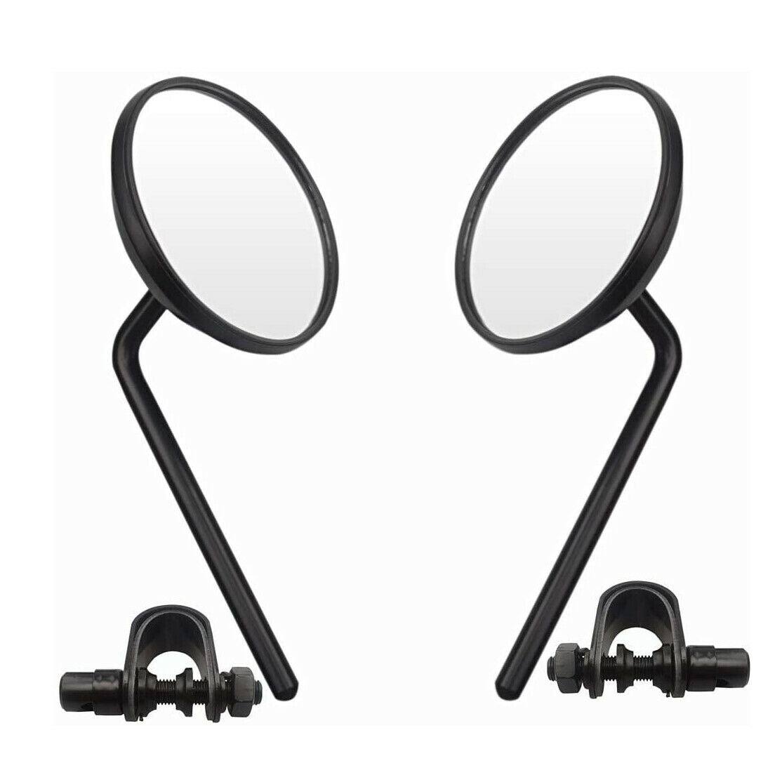 Motorcycle Rear View Mirrors Round Convex Clip-On Retro 22 25mm Mirror For Harley - TDRMOTO