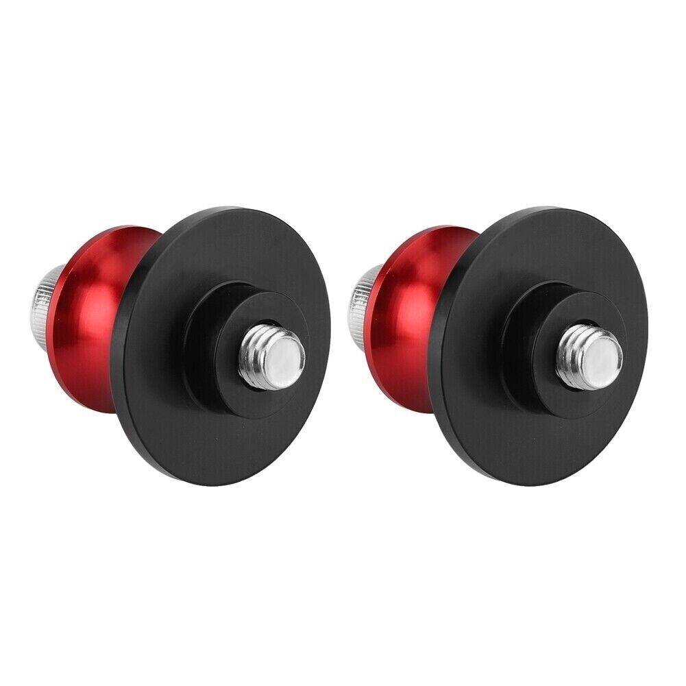 RED 6MM Swingarm Spool Sliders Stand Bobbins for Yamaha MT-03 - TDRMOTO