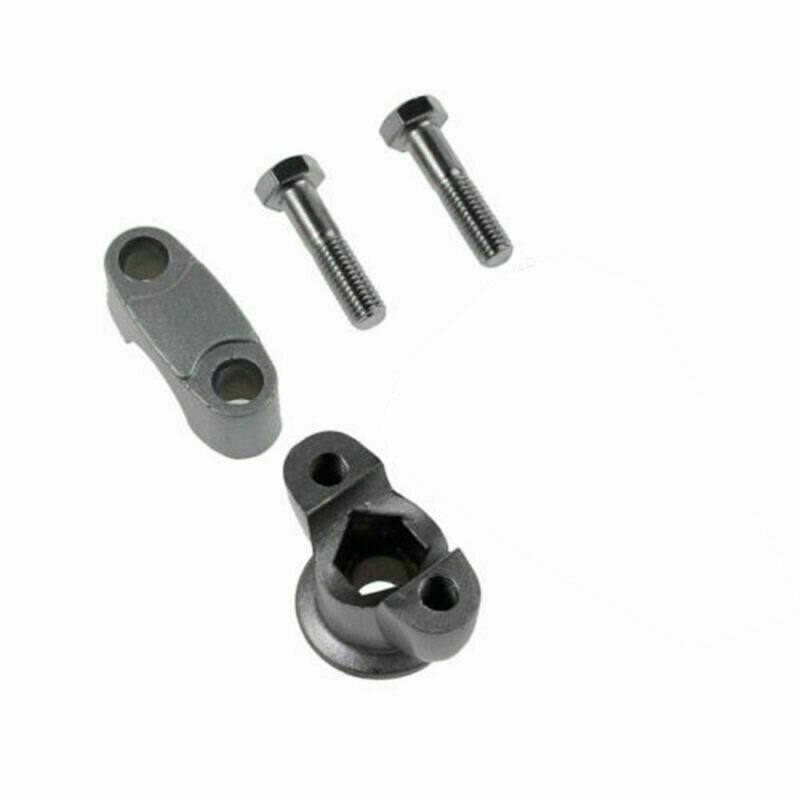 1 Pair 7/8" 22mm Silver Handle Bar Mount Mounting Riser Clamp For ATV Motorcycle - TDRMOTO