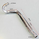 38mm Grey Big Bore Exhaust Muffler Pipe For Honda CRF50 Copy Dirt Bikes - TDRMOTO