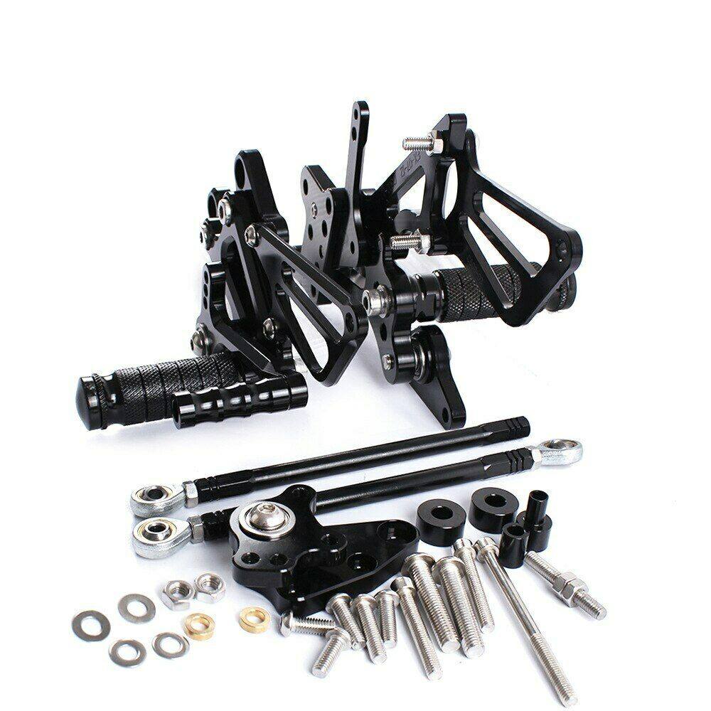 Rearset Foot Pegs Black For Honda CBR600RR ABS 2009 2010 2011 2012 2013-2015 - TDRMOTO