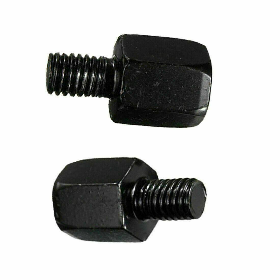 2 pieces Black Mirror Adapter Convert Right 10mm to Right 8mm - Thread Reducer Converter - TDRMOTO