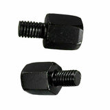 2 pieces Black Mirror Adapter Convert Right 10mm to Right 8mm - Thread Reducer Converter - TDRMOTO