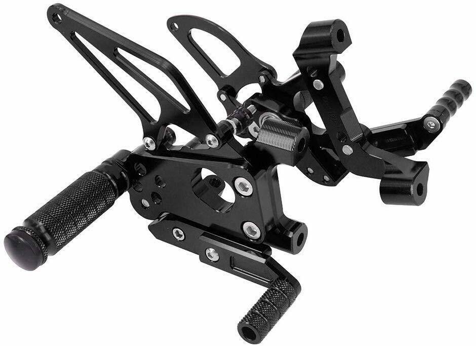 Fits Ducati 899 Panigale 2014 2015 Flexible Footrest Rearset Foot Pegs Black - TDRMOTO