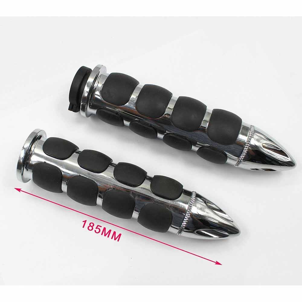 1" Universal Motorcycle Hand Grips + Throttle Boss - TDRMOTO