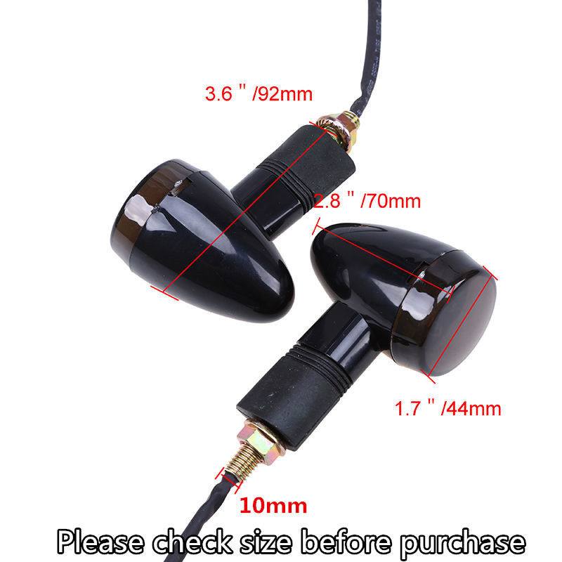 4PCS LED Turn Signal Lights Indicator fit YAMAHA V-MAX1200 XVS650 V-Star XVS400 - TDRMOTO