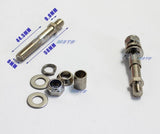 2 Pcs Motorcycle Mirrors Turn Signal Light Mount Bolt Adapter For Harley Custom - TDRMOTO