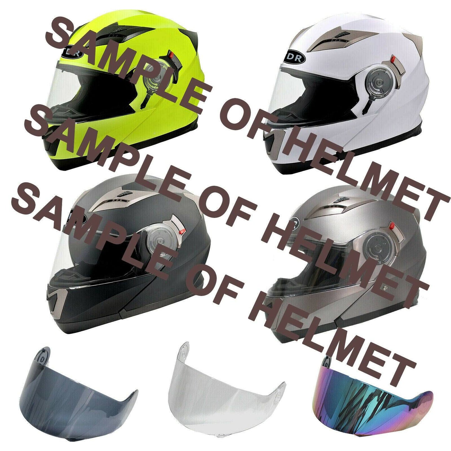 Outer Visor Len for TDRMOTO TDR Full Face FlipUp Motorcycle HELMET -PLEASE CHECK - TDRMOTO