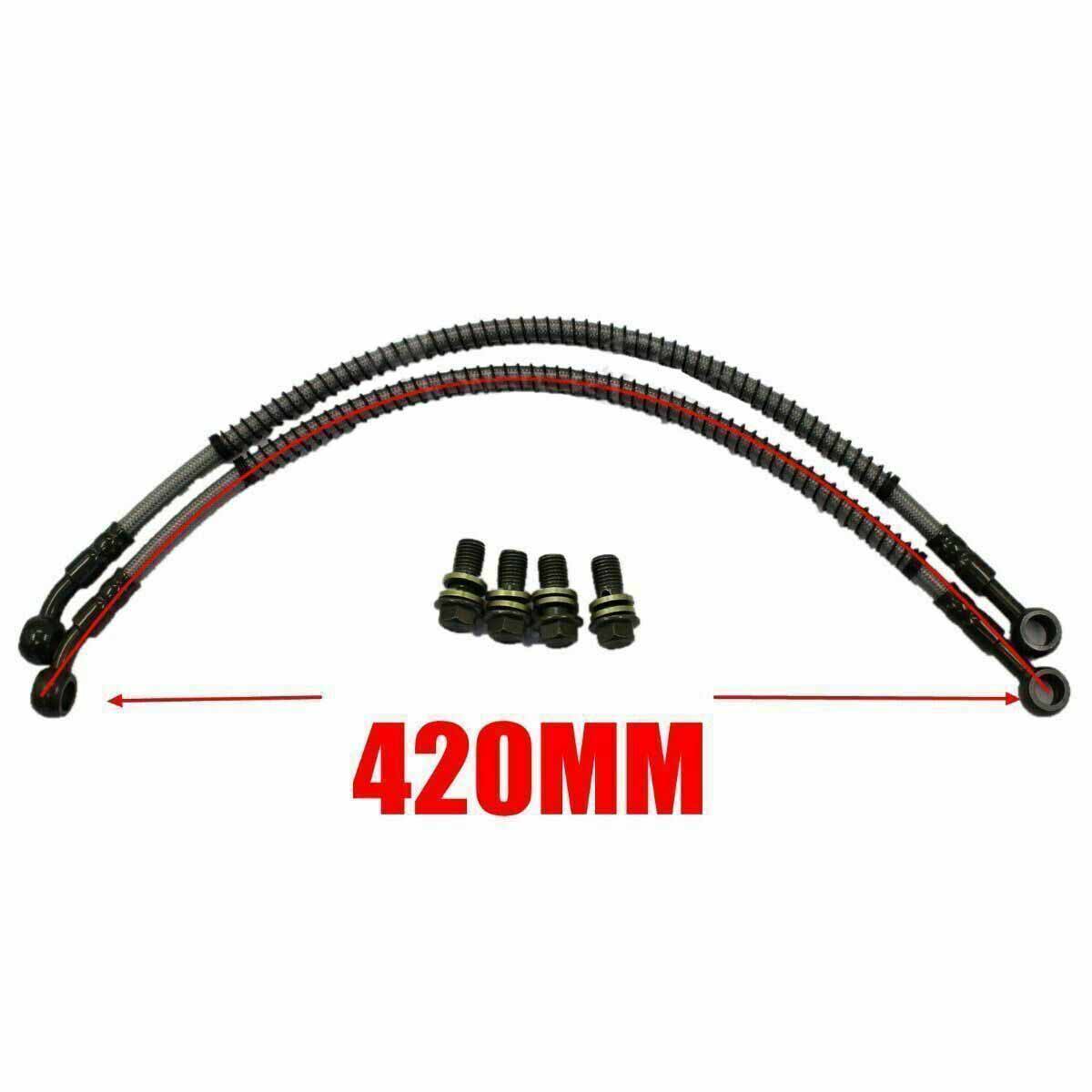 Red CNC Lifan Engine Oil Cooler + Brake Line 138/140/150cc Motovert Atomik Thump - TDRMOTO